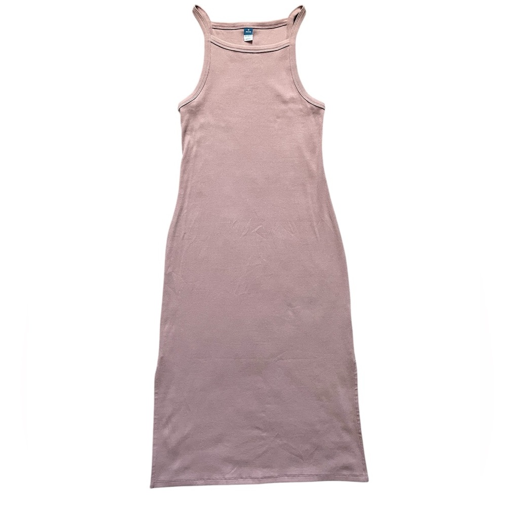 Old Navy Mauve Ribbed Midi Dress